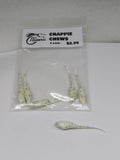 Crappie Chews 1.5 inch soft plastics - Wonderbread, 6 pack