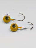 Proven Producer Eyeball Jigs - Old School Yellow
