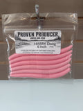 Harry Dong 6 inch soft plastic stick bait - Bubblegum (Pink), 6 pack, new Proven Producer packaging
