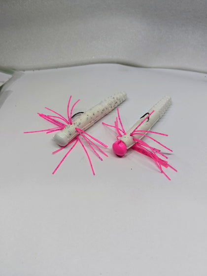 White Harry Nads with pink skirts, 2-pack