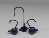 Ned Head jig - Blue Midnight, 3 pack